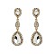 FASHIONABLE ALLURE RHINESTONE TEARDROP EARRINGS SLEQ592