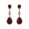 FASHIONABLE ALLURE RHINESTONE TEARDROP EARRINGS SLEQ592
