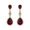 FASHIONABLE ALLURE RHINESTONE TEARDROP EARRINGS SLEQ592