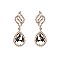 FASHIONABLE STONE POST EARRINGS SLEQ595