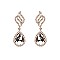 FASHIONABLE STONE POST EARRINGS SLEQ595