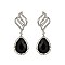 FASHIONABLE STONE POST EARRINGS SLEQ595