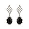 FASHIONABLE STONE POST EARRINGS SLEQ595