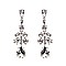 ELEGANT RHINESTONE DROP EARRINGS