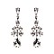 ELEGANT RHINESTONE DROP EARRINGS