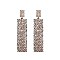 FASHIONABLE 6 LINE DANGLY RHINESTONE POST EARRING SLEQ597