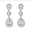 FASHIONABLE LONG RHINESTONE POST EARRING SLEQ608