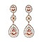 FASHIONABLE LONG RHINESTONE POST EARRING SLEQ608