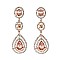 FASHIONABLE LONG RHINESTONE POST EARRING SLEQ608