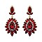 FASHIONABLE SUN BEAM DANGLE STONE POST EARRING SLEQ628