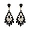 Posh Peacock Dangle Stone Post Earrings SLEQ629