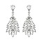 Posh Peacock Dangle Stone Post Earrings SLEQ629