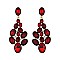FASHIONABLE JEWELED CLUSTER POST METAL STONE EARRINGS SLEQ630