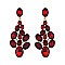 FASHIONABLE JEWELED CLUSTER POST METAL STONE EARRINGS SLEQ630