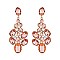 FASHIONABLE JEWELED CLUSTER POST METAL STONE EARRINGS SLEQ630
