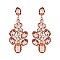 FASHIONABLE JEWELED CLUSTER POST METAL STONE EARRINGS SLEQ630