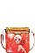 NICOLE LEE RHINESTONE EMBELLISHED DOTTY CROSS BODY BAG