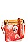 NICOLE LEE RHINESTONE EMBELLISHED DOTTY CROSS BODY BAG