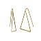 Modern And Minimalist Wire Triangle Front Back Hook Earrings SLERK0066