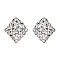 CHIC CRYSTAL STONES RHOMBUS EARRING SLERK0102
