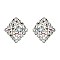 CHIC CRYSTAL STONES RHOMBUS EARRING SLERK0102