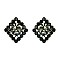 CHIC CRYSTAL STONES RHOMBUS EARRING SLERK0102