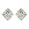 CHIC CRYSTAL STONES RHOMBUS EARRING SLERK0102