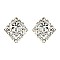 CHIC CRYSTAL STONES RHOMBUS EARRING SLERK0102