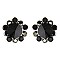 Fashionable Stone Cluster Flower Stud Earrings SLERK0104