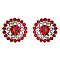 CHIC CRYSTAL STONES SUNFLOWER EARRING SLERK0106