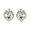 CHIC CRYSTAL STONE FLOWER EARRING SLERK0111