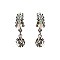 Fashionable Small Dangly Stone Stud Earrings SLERK11