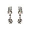 Fashionable Small Dangly Stone Stud Earrings SLERK11