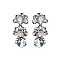 Trendy Small Stone Cluster Stud Earrings SLERK20