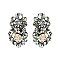 Fashionable Small Stone Cluster Stud Earrings SLERK21
