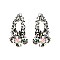 Trendy Small Stone Cluster Stud Earrings SLERK22