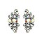 Trendy Small Stone Cluster Stud Earrings SLERK24