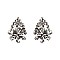 Fashionable Small Stone Cluster Stud Earrings SLERK28