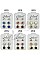 PACK OF 12 MODISH ASSORTED COLOR 3-PAIR MULTI STUD EARRING SET