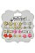 PACK OF 12 CUTE ASSORTED COLOR 12-PAIR MULTI EARRING SET