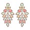 Chic Flower Vine Rhinestone Earrings SLERY8955