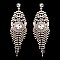 Trendy Rhinestone Chandelier Tassel Earrings SLERY8957