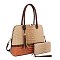 Crocodile Colorblock 2-in-1 Dome Satchel