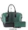 2- in 1 Crocodile Satchel Set With Wallet