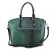 2- in 1 Crocodile Satchel Set With Wallet