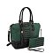 green croc handbags set