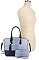 2- in 1 Crocodile Satchel Set With Wallet
