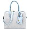 ES1332-LP Textured Classy Structured Tote with Matching Accessories