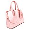 ES1332-LP Textured Classy Structured Tote with Matching Accessories