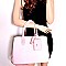 ES1332-LP Textured Classy Structured Tote with Matching Accessories